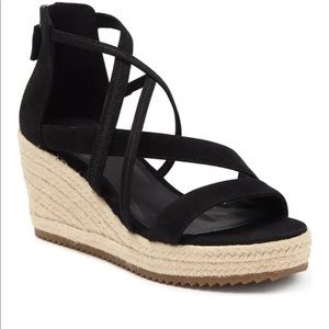 Eileen Fisher Wanda Strappy Leather Wedge Sandal